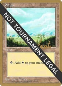 Plains (B) - 1996 Michael Loconto (4ED) - World Championship Decks - Magic: The Gathering card