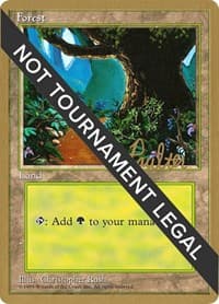 Forest (B) - 1996 Preston Poulter (4ED) - World Championship Decks - Magic: The Gathering card