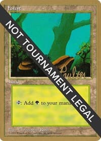 Forest (A) - 1996 Preston Poulter (4ED) - World Championship Decks - Magic: The Gathering card