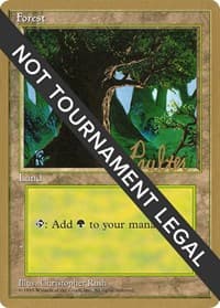Forest (C) - 1996 Preston Poulter (4ED) - World Championship Decks - Magic: The Gathering card