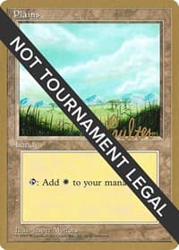 Plains (B) - 1996 Preston Poulter (4ED) - World Championship Decks - Magic: The Gathering card