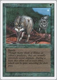 Timber Wolves - Revised Edition - Magic: The Gathering card