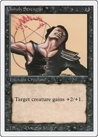 Unholy Strength - Revised Edition - Magic: The Gathering card