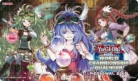Yu-Gi-Oh! World Championship Qualifier Playmat: Alchemic Magician, Downerd Magician, & Akashic Magician - Konami Playmats - Playmats card