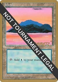Island (C) - 1996 Shawn "Hammer" Regnier (4ED) - World Championship Decks - Magic: The Gathering card