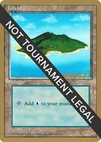 Island (B) - 1996 Shawn "Hammer" Regnier (4ED) - World Championship Decks - Magic: The Gathering card
