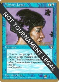 Memory Lapse (Version 2) - 1996 Shawn "Hammer" Regnier (HML) (SB) - World Championship Decks - Magic: The Gathering card