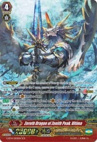 Zeroth Dragon of Zenith Peak, Ultima (SCR) - G-BT14: Divine Dragon Apocrypha - Cardfight Vanguard card
