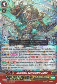Immortal Holy Sword, Fides - G-BT14: Divine Dragon Apocrypha - Cardfight Vanguard card
