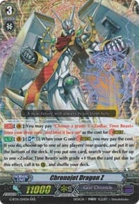 Chronojet Dragon Z - G-BT14: Divine Dragon Apocrypha - Cardfight Vanguard card