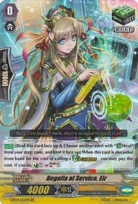 Regalia of Service, Eir - G-BT14: Divine Dragon Apocrypha - Cardfight Vanguard card