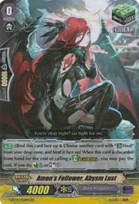 Amon's Follower, Abysm Lust - G-BT14: Divine Dragon Apocrypha - Cardfight Vanguard card