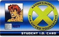 Rusty Student ID Card - X-Men Xavier's School - Heroclix card