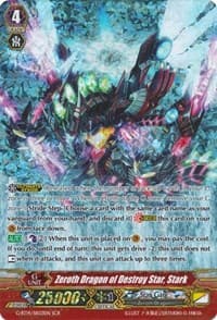 Zeroth Dragon of Destroy Star, Stark (SCR) - G-BT14: Divine Dragon Apocrypha - Cardfight Vanguard card