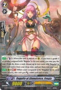 Regalia of Abundance, Freyja - G-BT14: Divine Dragon Apocrypha - Cardfight Vanguard card