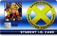Husk Student ID Card - X-Men Xavier's School - Heroclix card