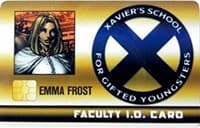 Emma Frost Faculty ID Card - X-Men Xavier's School - Heroclix card
