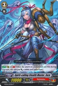 Spirit-calling Stealth Master, Suzu - G-BT14: Divine Dragon Apocrypha - Cardfight Vanguard card