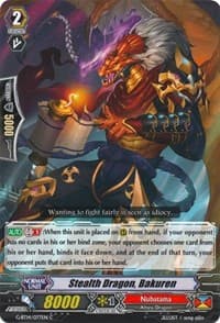 Stealth Dragon, Bakuren - G-BT14: Divine Dragon Apocrypha - Cardfight Vanguard card