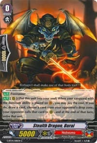Stealth Dragon, Burai - G-BT14: Divine Dragon Apocrypha - Cardfight Vanguard card