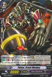 Pulsar, Crash Monkey - G-BT14: Divine Dragon Apocrypha - Cardfight Vanguard card