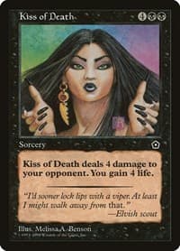 Kiss of Death - Portal Second Age - Magic: The Gathering card