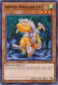 Armed Dragon LV3 - Legendary Duelists: Ancient Millennium - YuGiOh card