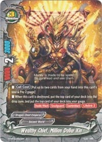 Wealthy Chief, Million Dollar Kin - Driven to Disorder - Future Card BuddyFight card
