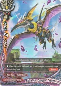 Black Arc Dragon, Teegas - Driven to Disorder - Future Card BuddyFight card