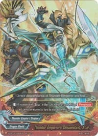 Thunder Emperor's Descendant, X Jr. - Driven to Disorder - Future Card BuddyFight card