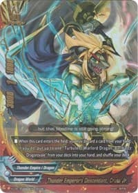Thunder Emperor's Descendant, Cross Jr. - Driven to Disorder - Future Card BuddyFight card