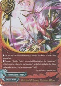 Warlord Crimson Thunder Wave - Driven to Disorder - Future Card BuddyFight card