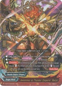Awakened as Thunder Emperor, Batzz - Driven to Disorder - Future Card BuddyFight card