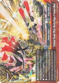 Turbulent Thunder Shock, Roaring Dragon X Tempest Wave! - Driven to Disorder - Future Card BuddyFight card