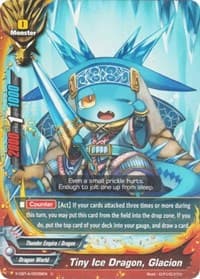 Tiny Ice Dragon, Glacion - Driven to Disorder - Future Card BuddyFight card
