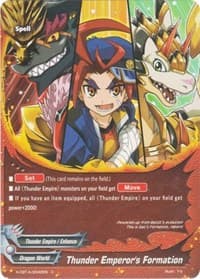 Thunder Emperor's Formation - Driven to Disorder - Future Card BuddyFight card