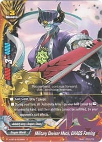 Military Deviser Mech, CHAOS Fanning - Driven to Disorder - Future Card BuddyFight card