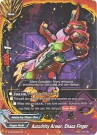 Autodeity Armor, Chaos Finger - Driven to Disorder - Future Card BuddyFight card