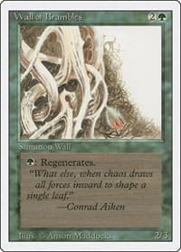 Wall of Brambles - Revised Edition - Magic: The Gathering card