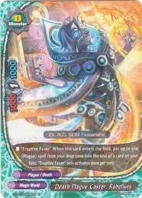 Death Plague Caster, Rubellurs - Driven to Disorder - Future Card BuddyFight card