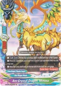 Arc Crystal Dragon, Mimosa - Driven to Disorder - Future Card BuddyFight card