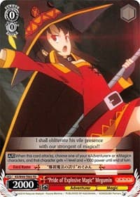 "Pride of Explosive Magic" Megumin - KonoSuba - Weiss Schwarz card