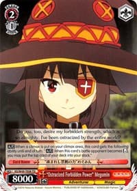"Ostracized Forbidden Power" Megumin - KonoSuba - Weiss Schwarz card