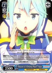 "Heaven is A Dreamy Place?" Aqua - KonoSuba - Weiss Schwarz card