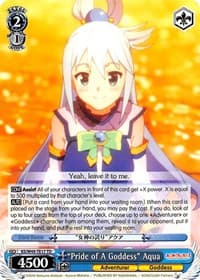 "Pride of A Goddess" Aqua - KonoSuba - Weiss Schwarz card