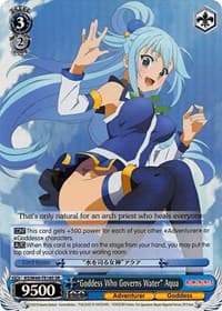 "Goddess Who Governs Water" Aqua (SR) - KonoSuba - Weiss Schwarz card