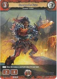 Commander Krict - Gears of Apocalypse - Dragoborne card