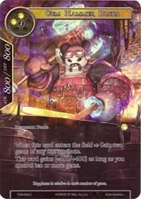 Gem Hammer Panda (Full Art) - The Time Spinning Witch - Force of Will card