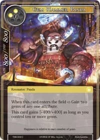 Gem Hammer Panda - The Time Spinning Witch - Force of Will card