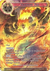 Fictitious Fire (Full Art) - The Time Spinning Witch - Force of Will card